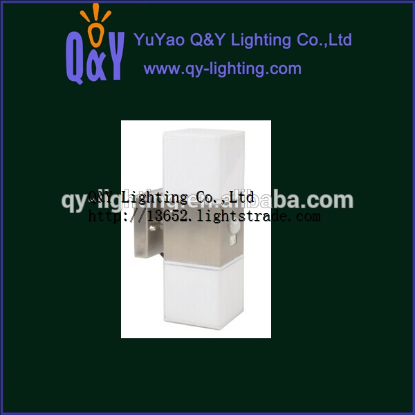 new products stainless steel & pc diffuser wall lighting passage light squire LED lamp IP44