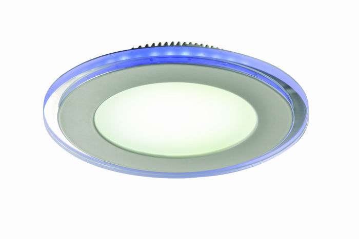 2 color led panel light,blue and white,round led panel 