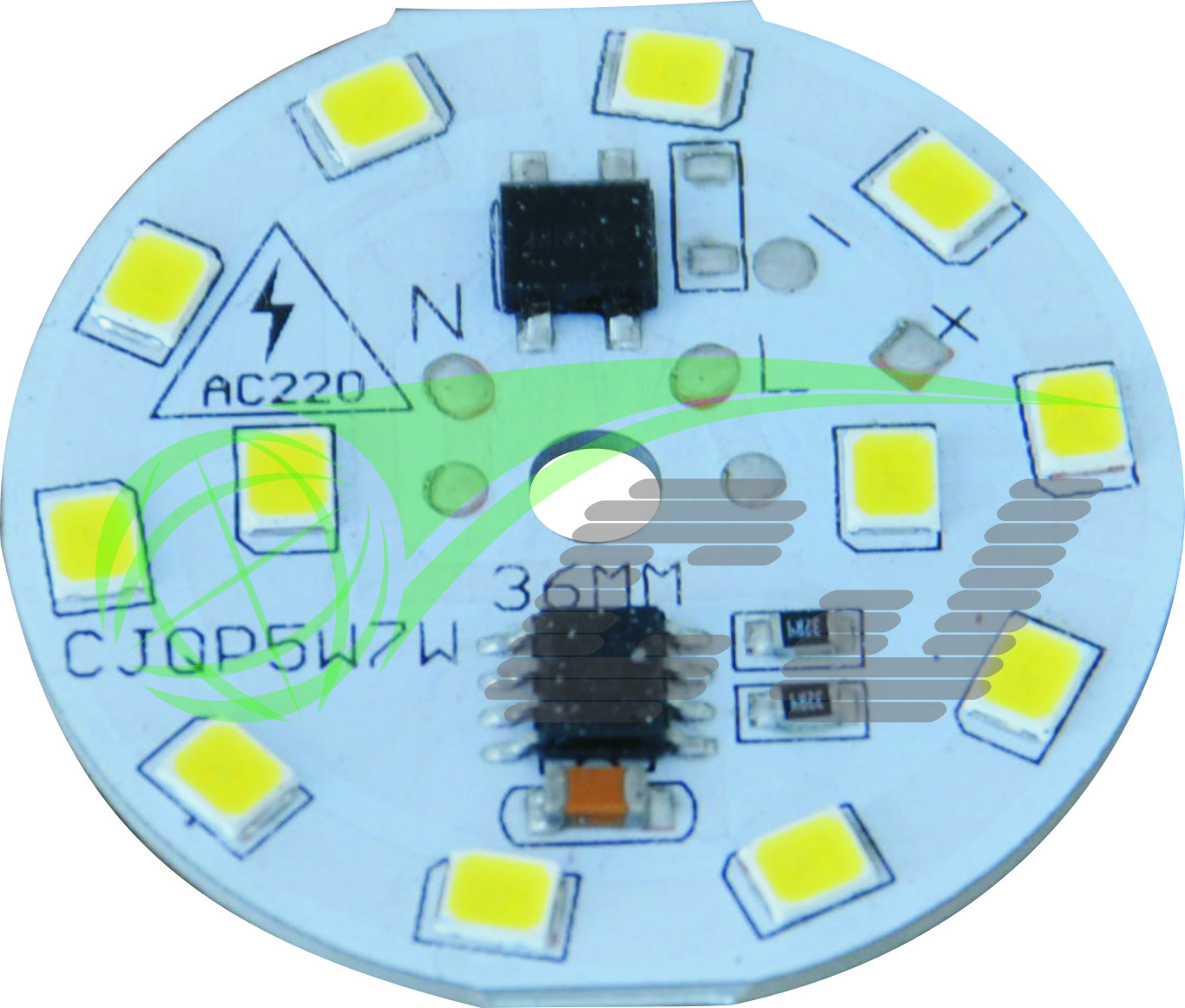 Compact Direct AC line LED module with high PF and low THD performance /5W LED bulb lamp/1 step
