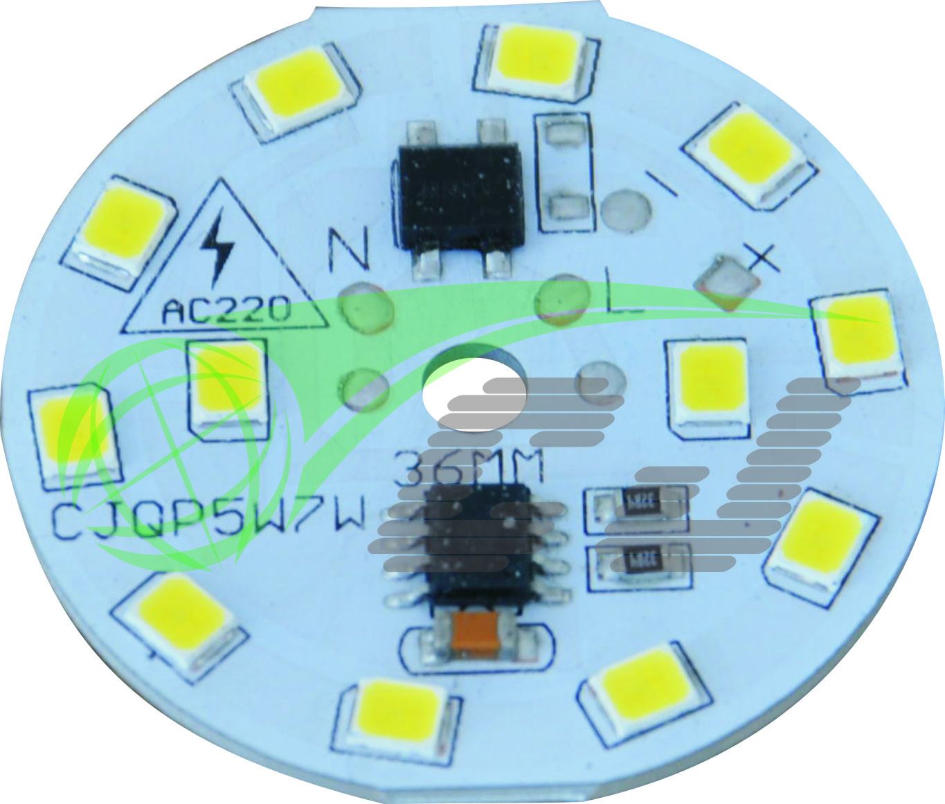 Compact Direct AC line LED module with high PF and low THD performance 7W LED bulb lamp1 step