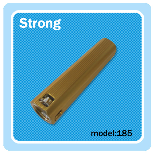 high quality low price golden anodized Aluminum alloy led mobile power flashlight with USB charger