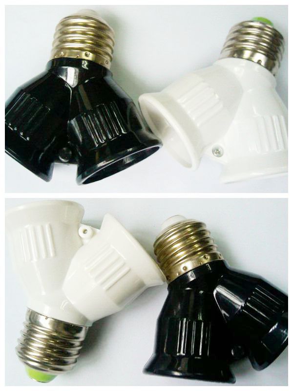E27 Light Socket ,Bulb holder, e27 to 2e27 lamp holder base
