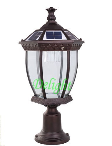 Newest Outdoor Solar Powered Garden Lighting LED Solar Pillar Light (DL-SP735G)