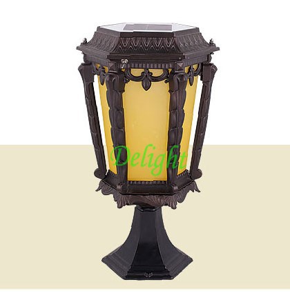 High Quality Outdoor Pillar Lamp Main Gate Solar Pillar Lamp Post Pillar Light (DL-SP579D)