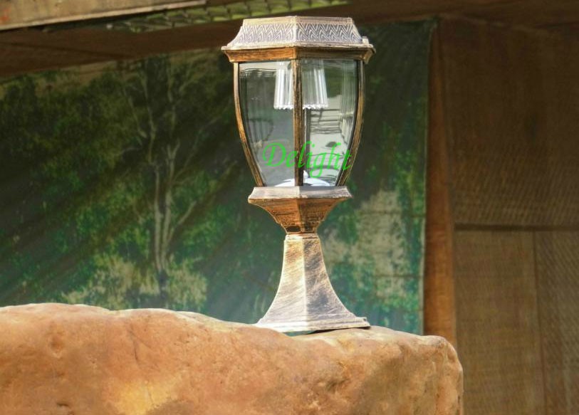 High Lumen Garden Solar Post Pillar Garden Light Outdoor Lighting Pole Lamp (DL-SP735F)