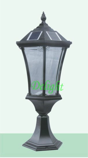 Wall Mounted Outdoor Solar Lighting For Garden Decorative Lighting Solar Led Post Lamp (DL-SP09B)
