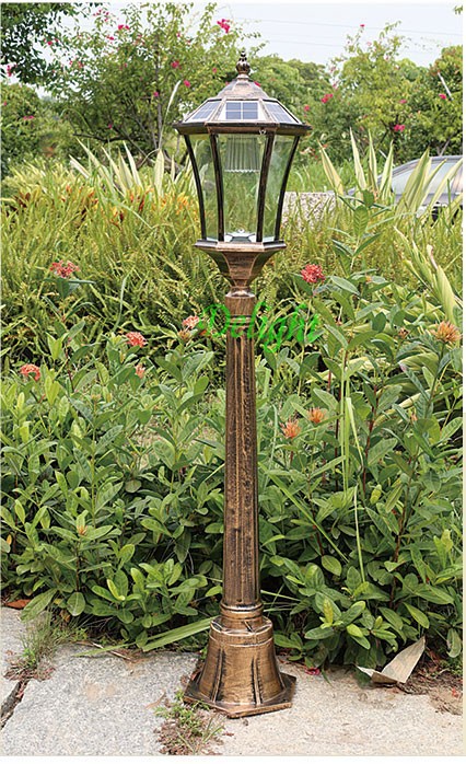 Antique High Lumen Solar Led Garden Lighting For Outdoor Solar Standing Lamp (DL-SG09E)