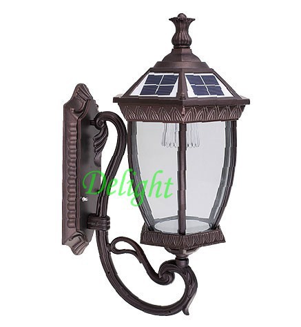 Outdoor Solar Gate Post Pillar High Lumen Solar Wall Lighting Solar Led Antique Post Lamp (DL-SW735G