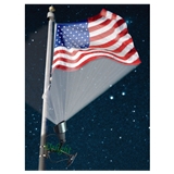 Aluminum Fancy Project USA/America LED Flag Lights Solar Flagpole Light For Outdoor (DL-SFB6)