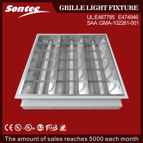 UL Recessed 3X18W T8 grille light 