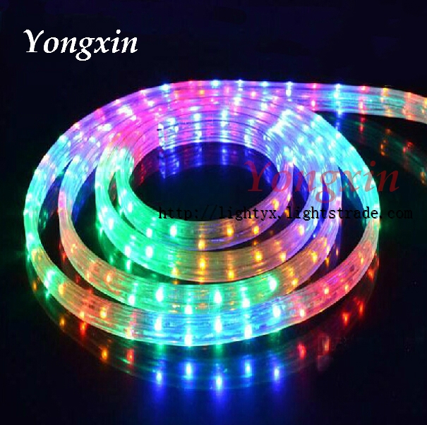 Beautiful Flat 3 Wires Multi color Led Rope Lights for Decoration Lighting