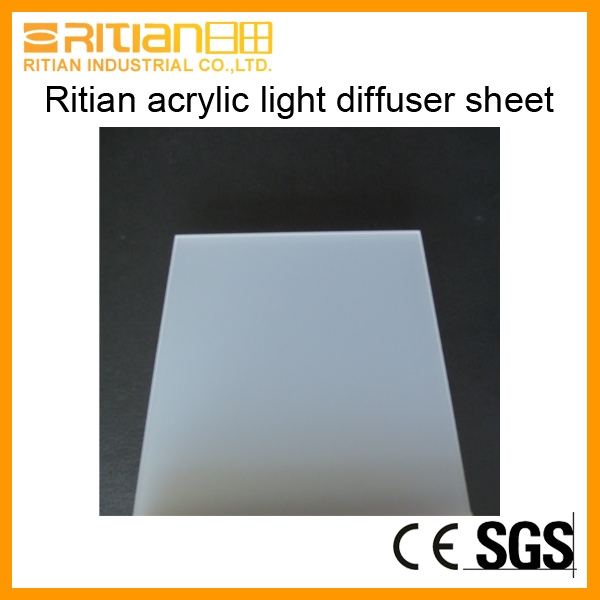 Acrylic light diffuser sheet for LED panel light