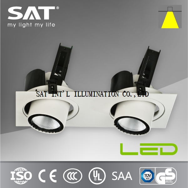 Two Heads 35W SAT Lighting Led Spot Downlight 110~240V