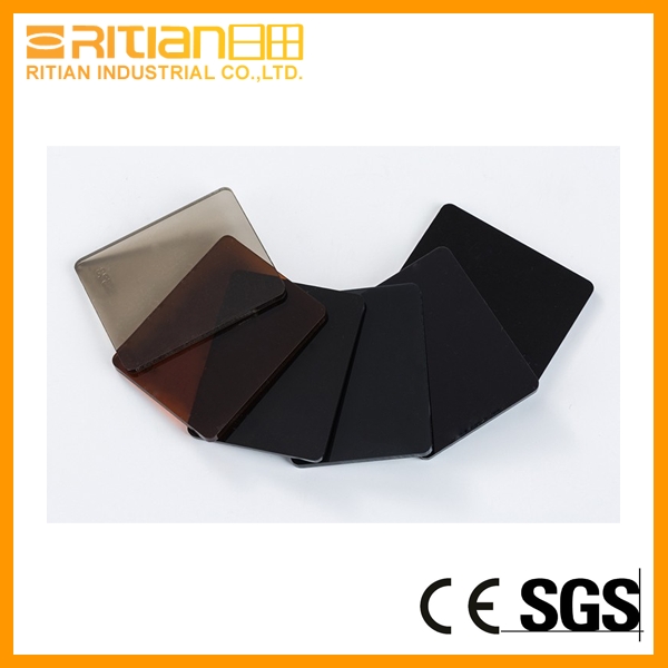 Glossy black plexiglass sheet color pmma acrylic panel
