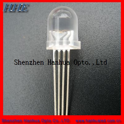 4 Pins RGB LED Diode 8mm Dip Type 20mA Common Anode 