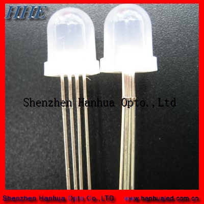 10mm 4pins RGB LED With Common Cathode viewing angle 30 degree