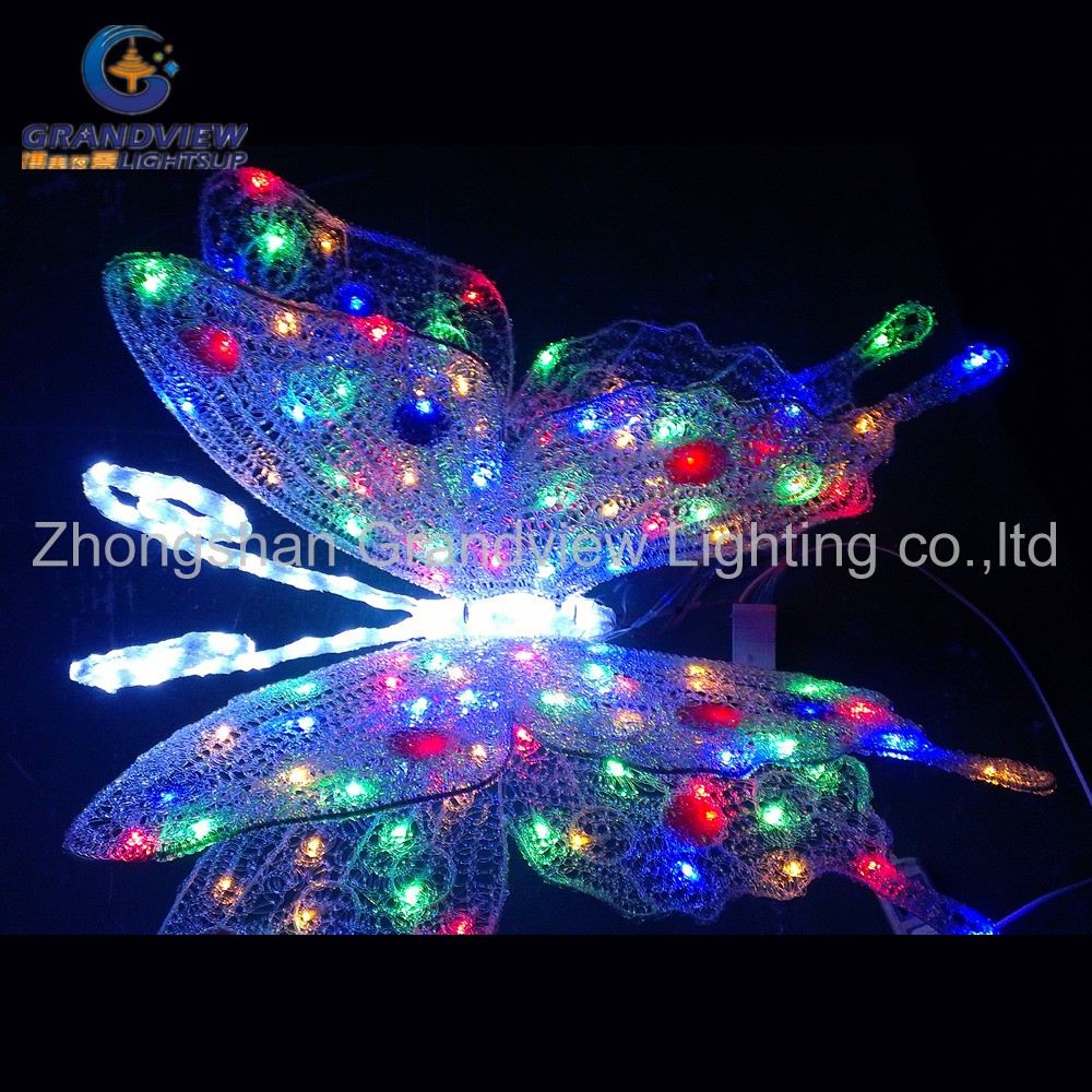 Hot sale outdoor and indoor wedding party decorative butterfly light for holiday decoration