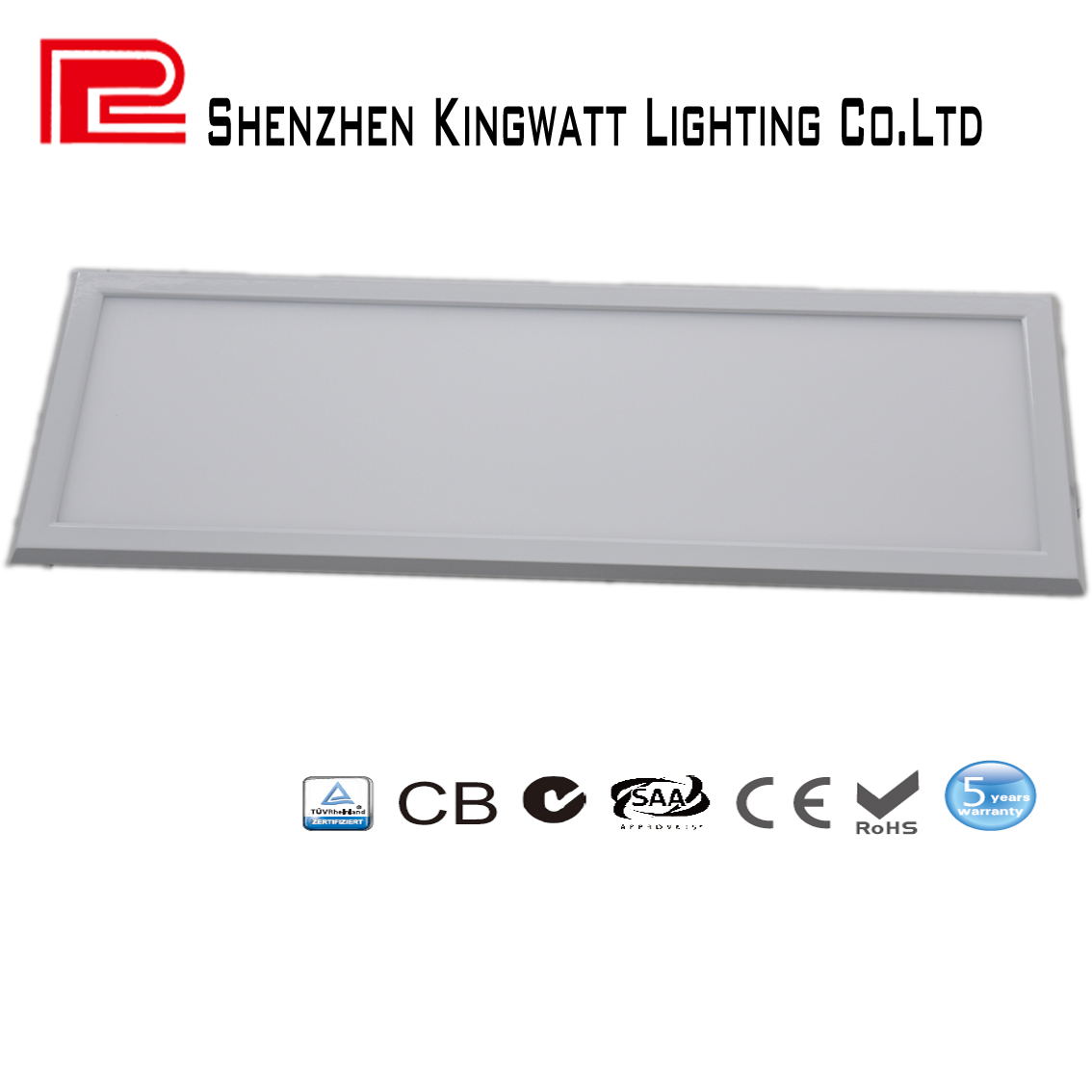 CB/CTEL/SAA/RoHS 100Lm/W LED Panel Light，300mm*1200mm with 36W 