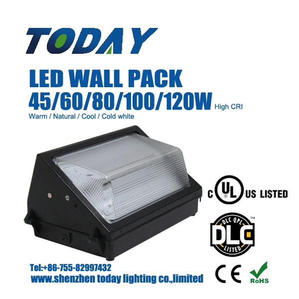 UL DLC 60W led wall pack light outdoor lights 