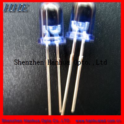 5mm Round Shape Blue LED Diode with diffused Lens 460-470nm