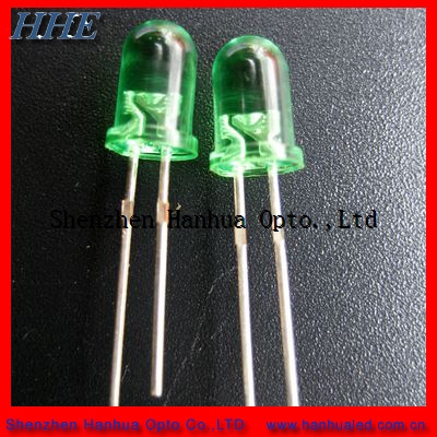 Through Hole Red LED 5mm Dip LED Diode 520-525nm