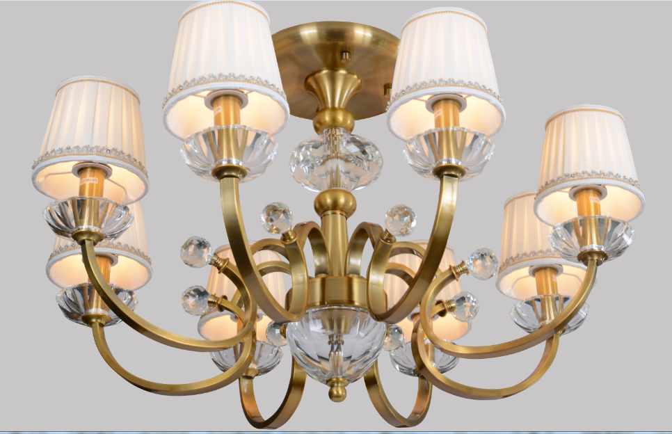 American lamp - plating process - imitation bronze - sitting room bedroom restaurant droplight Z6073