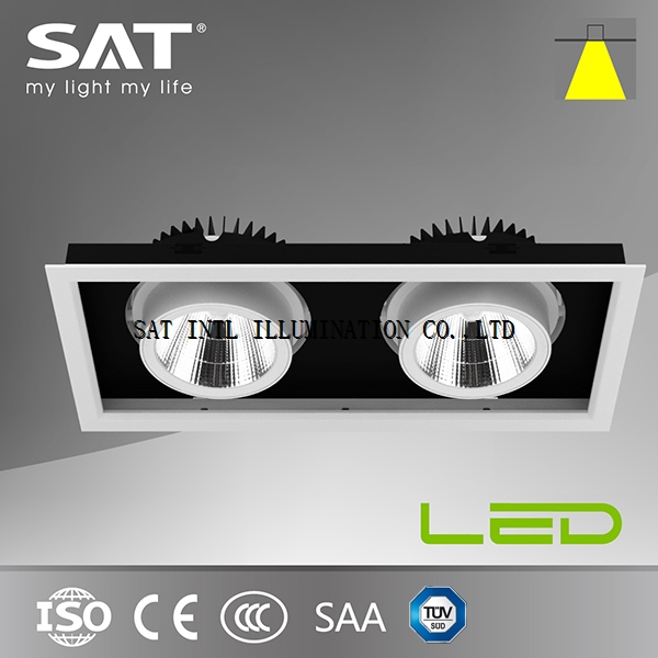 TUV CE/SAA/CB Approval 2*35W Led Cob Rotable Grille Light