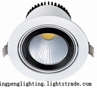 20W, 30W embedded led cob grill light, round square led downlight, ceiling light