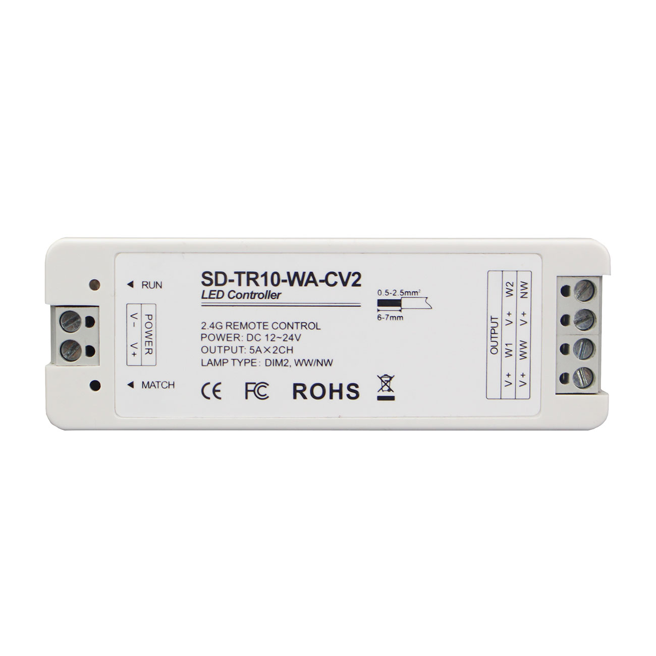 Two Channel PWM Mini Controller CCT dimmer 