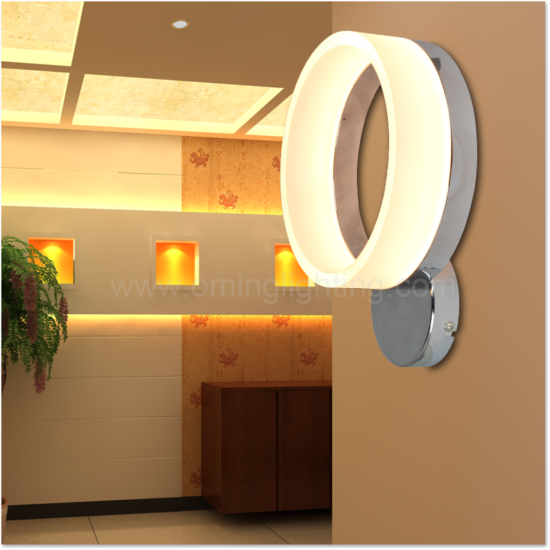W54441 iron led wall light with acrylic