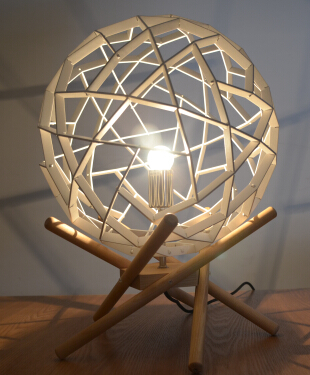 New complex tree branch table lamp