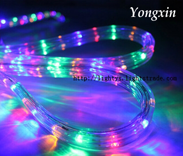 Waterproof Decorative Flat 3W Led Rope Lighting with RGBY Multi Color