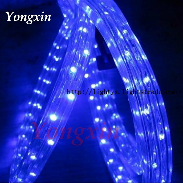 Blue Color 3 Wires Flat LED Rope Lighting with Long Life Span