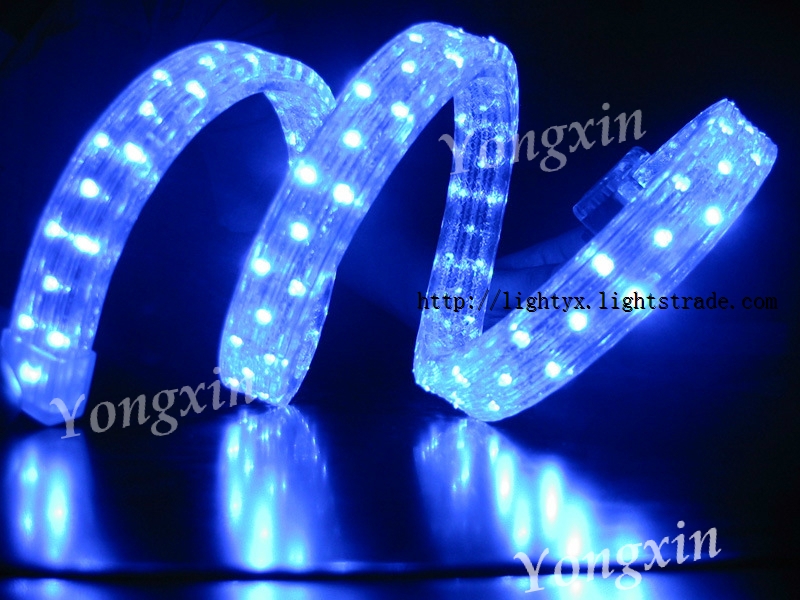 Blue Flat 4-wire LED rope light/ istmas led lights/waterproof led rope light