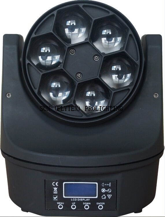 6*15W Unlimited Rotation LED Moving Head 