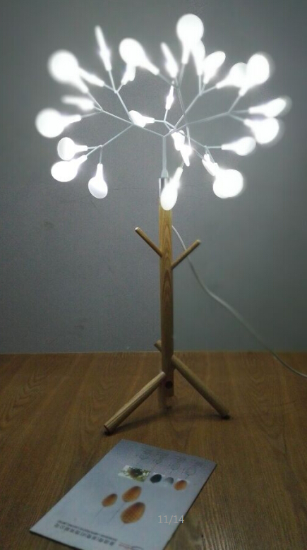 Natural timble LED table lamp