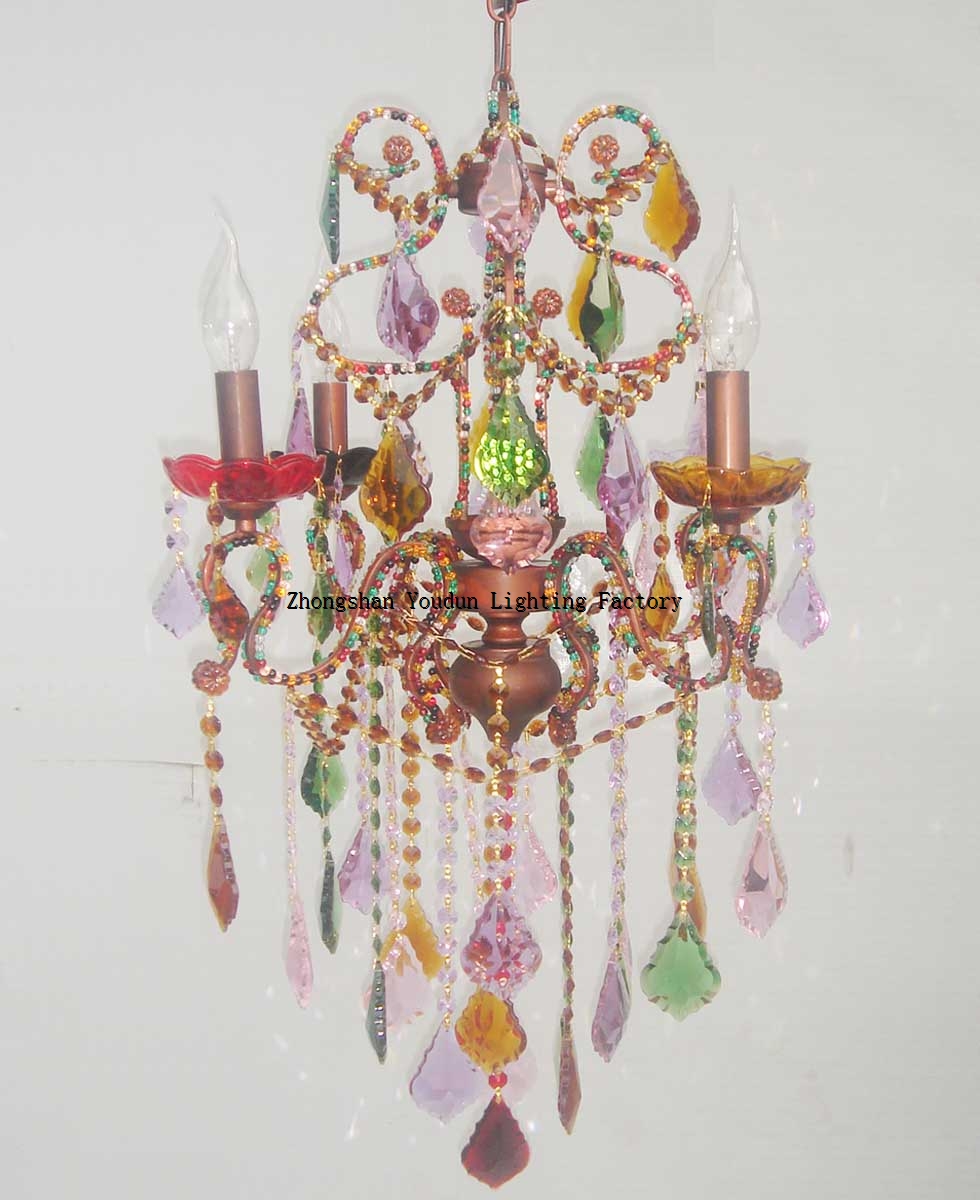 Crystal Chandelier with color Crystal