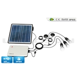 4w 5w 6w 7w LED bulbs Solar Home Lighting system solar lighting kit with USB Solar Charger.