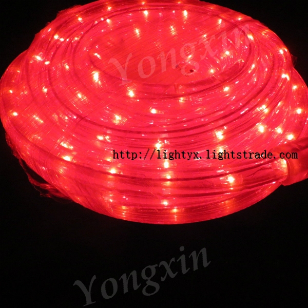 220V Red Round 2 Wires Rice Bulbs Rope Light with CE&ROHS approved