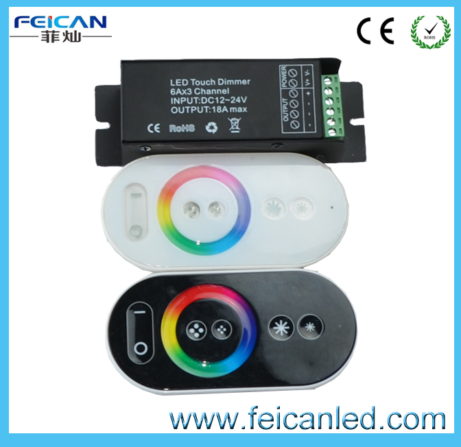 factory supplyled 6 key rgb rf remote controller for flexible strip, wall washer, glass curtain wall