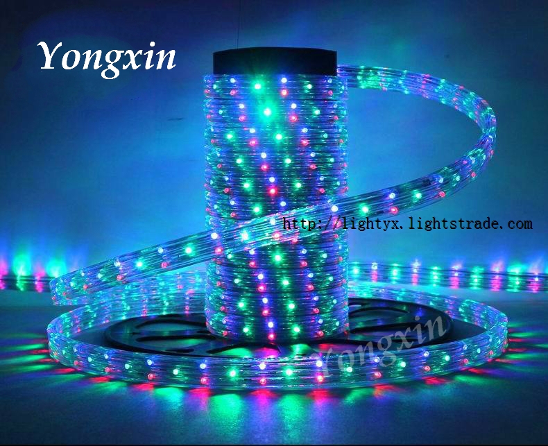 Colorful four wires flat LED rope light/ istmas lights