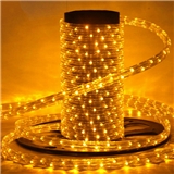 Yellow 3 Wires Flat LED Rope Light/ Christmas Led Lights