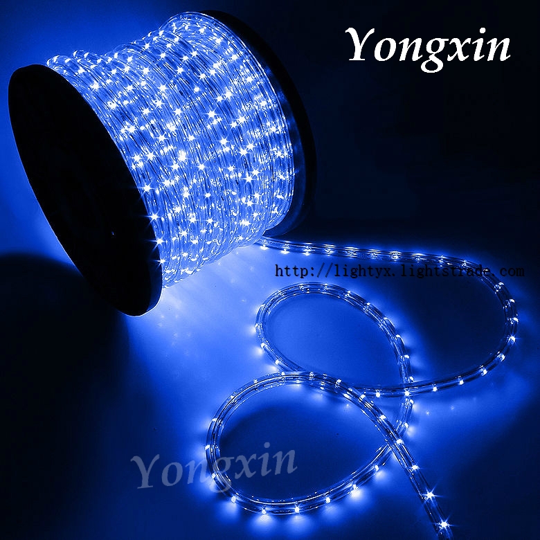 220v Blue Round 2-wire LED Rope Light, CE&ROHS approved rope light, istmas lights