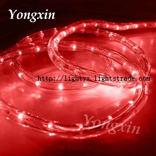 110v /220v LED Round 2-wire Red Rope Light with CE& ROHS Approved