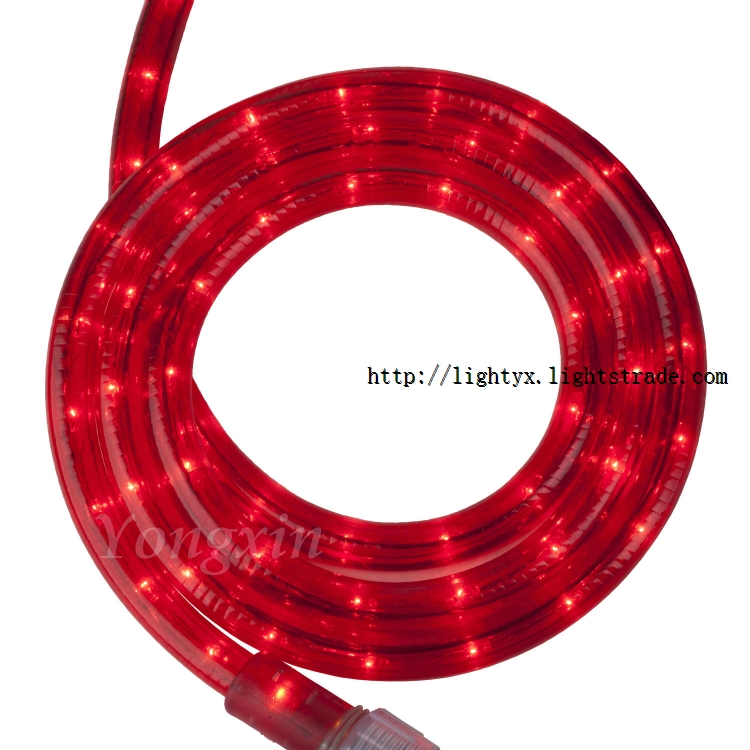 10mm Red Rice Bulb Rope Light for Party Decoration