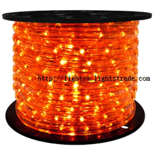 Orange Color Flash Round Led Rope Light Christmas Xmas Lighting