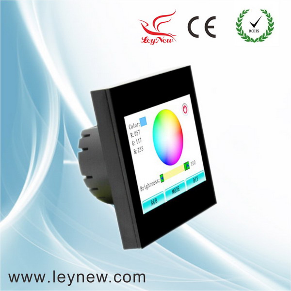 RGB led smart touch screen controller TS100 and TS100E for European standard control