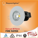 TUV CE certificate 75mm cut out 7W 10W dimmable fire rated led downlight
