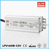 aluminum ac to dc 60w 5a waterproof power supply 12v led driver