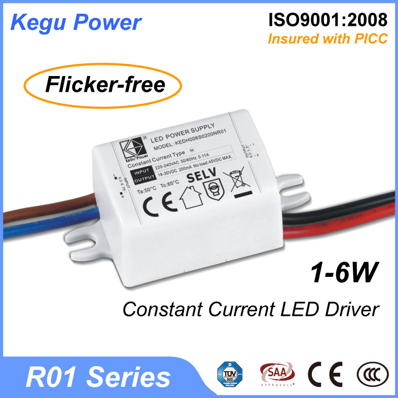 1 Kg-power constant current LED Driver with no flicker
